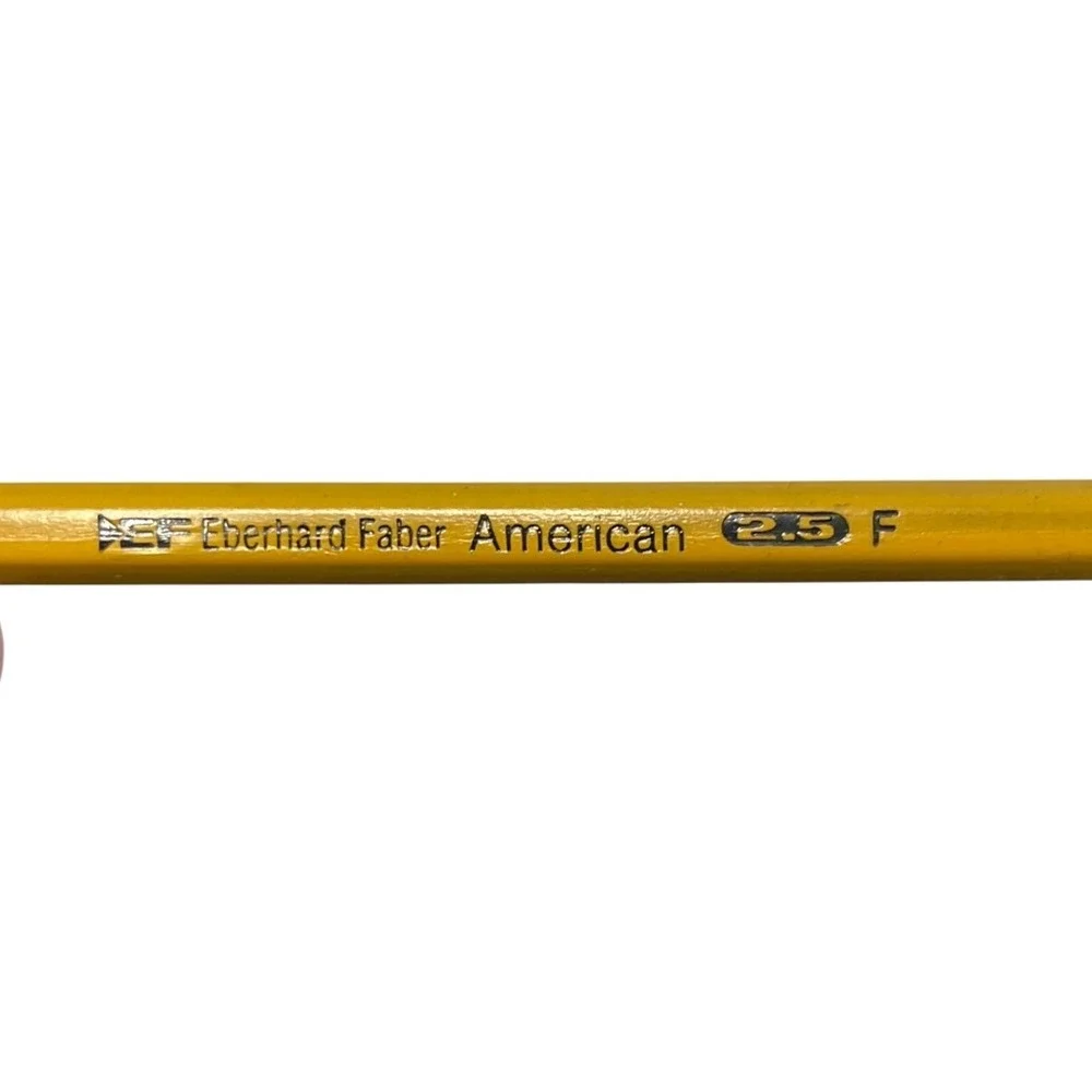 Vintage Eberhard Faber American 2.5 F Pencils Yellow Lot of 10 Unsharpened USA